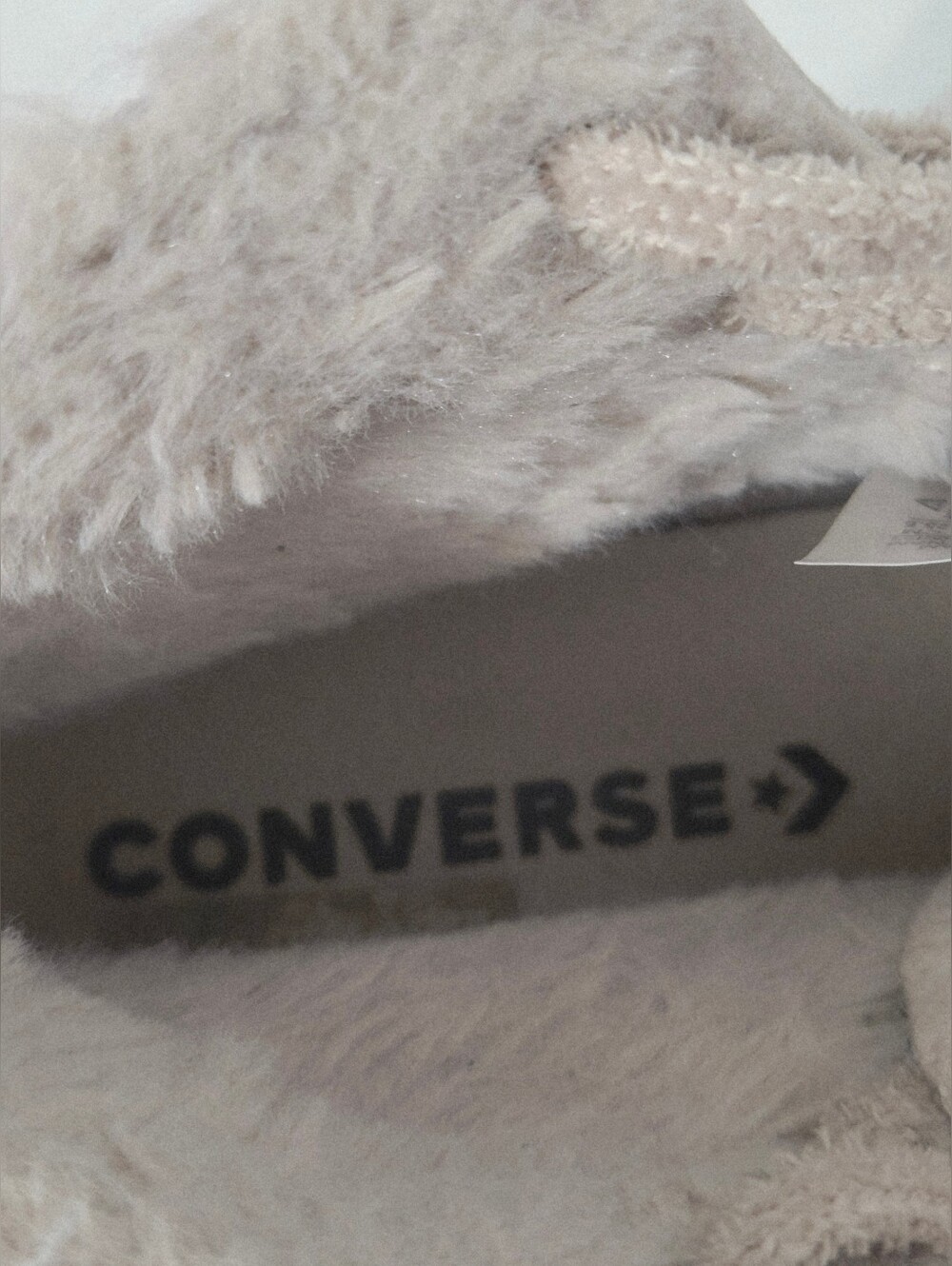 Converse Run Star Hike Hi Fur Lined Soft Pink/Beige Leather Sneakers 7 - Picture 12 of 13